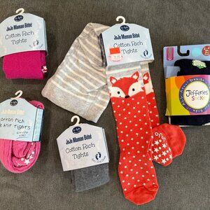 Bundle of NWT Toddler 2T 3T Girls’ Tights & Socks – JoJo Maman Bébé & Jefferies